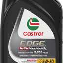 Castrol Edge High Mileage 5W-30 Advanced Full Synthetic Motor Oil, 1 Quart (Pack of 1), 32 Fl Oz