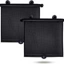 EcoNour Car Side Window Sun Shade (2 Pack) | Retractable Roller Sunshade for Kids | Baby Car Window Shades for UV and Sun Glare Protection | Baby Travel Accessories (15"x17")