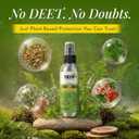 Yaya Organics All Natural Extra Strength Tick Repellent DEET Free - 4 Ounce Spray Bottle