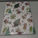 2 x Febbleshow Funny Christmas Wrapping Paper for Boys Girls Kids - Xmas Gift Wrap with Green Monster, Trees, Snowflakes & Presents - 4 Jumbo Sheets, 28" x 40" Each (32 sq. ft ttl), Easy to Store
