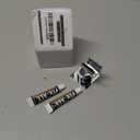 YDmeet Shower Head Holder, Adjustable Handheld Brass Shower Head Bracket, Wall Mount Holder, Drill Free Glue Installation (Polished Chrome)