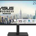 ASUS 27 1080P Docking Monitor (VA27ECPSN) Full HD, IPS, 75Hz, Adaptive-Sync, Speakers, Eye Care, Low Blue Light, Flicker Free, RJ45, USB-C, DisplayPort, HDMI, Height Adjustment, VESA Wall Mountable