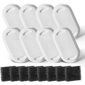 Cat Water Fountain Filter, 8 Packs Replacement Filters for SARPAWS PWS-158B (74oz/2.2L), 2 Months Set of Replacement Filters for Ultra Quiet Pet Water Fountain, 8 Cat Fountain Filter