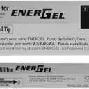 Pentel Refill Ink for EnerGel Liquid Gel Pen, (0.7mm), Metal Tip, Black Ink, Box of 12 (LR7-A)
