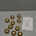 Hanna Roberts Modern Cursive Table Number Card Stock Signs with Round Stand for Wedding Reception, Restaurant, Event Party, 4" x 6" (Set of 10, 1-10, Gold)