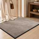 Mibao Super Absorbent Front Door Mat, 72" x 24", Non-Slip Washable Indoor Doormats, Low Profile Entryway Rug Outdoor, Dirt Resistant Welcome Mats for Front and Back Door Entrance, Beige