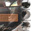 Car Dog Net Barrier, 21 x 21 in Adjustable Mesh Obstacle Car Dog Barrier Net Car Back Seat Pet Fence Car Pet Isolation Protective Network, Easy to Install and Clean