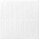 Pure White Peel and Stick Backsplash,10 Pcs 12''x12'',Glossy White Peel and Stick Tiles Stickers Vinyl Backsplash Kitchen Bathroom,Waterproof,Removable