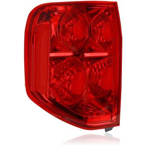Tail Light Assembly Compatible With 2003-2005 Honda Pilot Left Driver Side Rear Taillight With Bulbs Replace 33551S9VA02