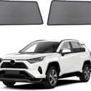 Car Window Shades for 2019-2024 RAV4 Accessories - Rear Side Window Shade for Baby, Breathable Mesh Car Privacy Window Covers, UV Protection and Heat Insulation for Road Trips, Napping, Camping