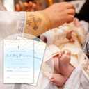 First Holy Communion Invitations for Son - 20 Invitation Cards 4x6 with 20 Envelopes - 1st Communion Invitations for Boy.(090)