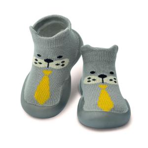 Dookeh Baby Shoes Boys Girls First Walking Shoes Non Slip Soft Sole Sneakers Toddler Infant Babygirl Sock Shoes (8-Gray, 18 Months) (Gray)