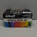 Artkey Acrylic Paint Set, 24 Colors 2 oz/59 ml Acrylic Paint Kit for Professional Artists & Beginners  Craft & Art Supplies for Canvas, Wood, Fabric, Rock, Leather, Ceramic, Glass, Easter Egg