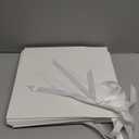 White Gift Box with Lid for Present Large Collapsible Gift Box with Filler Paper Ribbon for Birthday Anniversary 12.6x9.8x4.9