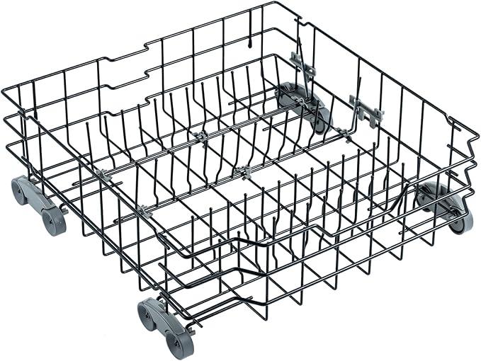Upgraded WD28X25960 Dishwasher Lower Rack Replacement Parts for GE Dishwasher Bottom Rack Profile Triton XL Monogram Cafe Dishrack GE Dishwasher Rack Lower Drawer Tray With WD35X21041 Rollers