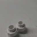 1" PVC Union Coupling Pipe Fitting,1" PVC Slip Union Schedule 40, PVC Adapter(Socket x Socket), built-in EPDM O-Ring, White (2 Pack)