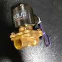 1/2" Brass Electric Solenoid Valve,110v Ac Brass Electric Solenoid Valve for Water Air Gas Fuel Oil