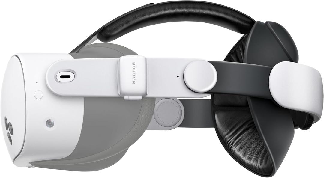 BOBOVR E3 Head Strap,Compatible with Meta Quest 3/3S, Rear Balance System,Adjustable 70g Weight Block