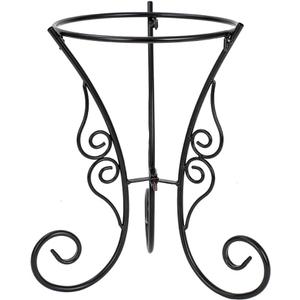 Stargarden Gazing Ball Stand, Metal Gazing Globe Stand for 10-12 Inch Gazing Globe, Indoor/Outdoor Gazing Ball Holder, Black
