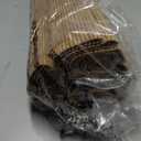 LazBlinds Cordless Blackout Bamboo Roman Shades, 31x64, Papara Carbon