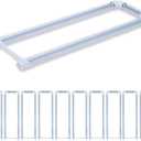 10-Pack T8 U Bend LED Tube Light 2FT 24W (60W Equivalent) U Shaped Bulb 6000K Daylight White 2640lm for Fluorescent Replacement, Dual-End Powered