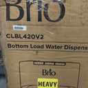 Brio Bottom Loading Water Cooler Dispenser for 5 Gallon Bottles - 3 Temperatures with Hot, Room & Cold Spouts, Child Safety Lock, LED Display with Empty Bottle Alert, Stainless Steel