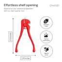 Clam Opener Tool - Opening Knife Shucker with Spring - Blood Clam Pliers for Home & Restaurant - Tool Opening Bottle