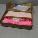 36 PCS Glitter Roses Bouquet Kit, Pink Sparkling Flower Arrangement with Stems, Butterflies, Crown, Wrapping Paper, Card, Ribbon for Wedding, Graduate, Birthday, DIY Crafts