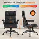 Office Chair, Executive Mid-Back Computer Desk Chair with Flip-up Armrests