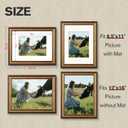 12x16 Picture Frame Gold Vintage, Matted to 8.5x11 Print, 2 Pack
