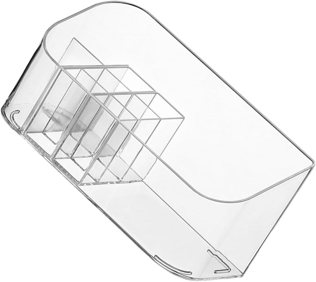 Vaguelly Desktop Cosmetic Organizer Box 3-Compartment Plastic Storage for Makeup and Sundries Container for Home Vanity and Bathroom Organization