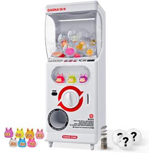 POZCMJM Capsule Vending Machine Kids Toys Mini Vending Machine 25 Cents Side Coin Operated Gumball Prize Machine Maker Arcade Fidget Toys Claw Machine Game For Adults Sensory Toys Dolls Gifts