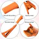 100pcs Metal Alligator Hair Clips, Small Crocodile Hair Clips, Alligator Barrettes Accessories for Women DIY Crafts, Bows, Arts - Mixed Macaron Colors, 2.1 cm