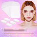Face Lift Tape Invisible,100PCS Face Tape Lifting Invisible Face Lift Tapes and Bands with 8 String Face Lifter Instant Facial Tape for Neck Eyes Jowls Double Chin Sagging Makeup