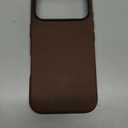 SHIELDON Case for iPhone 17 Pro 6.3" 2025 | Top Grain Crazy Horse Leather, Compatible with Magsafe, Slim Fit, Magnetic Wireless Charging, Non-Slip, Shockproof, Metal Buttons, Camera Bezel - Dark Brown