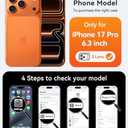 CANSHN 360 Spin Magnetic Stand for iPhone 17 Pro Case with Camera Control [Full Camera Protection] [Compatible with Magsafe] Translucent Matte Shockproof Protective Phone Cover 6.3" - Deep Blue