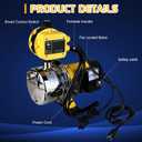 1HP Water Pressure Booster Pump for Home, 1080GPH Smart Control Shallow Well Jet Pump, Stainless Steel Automatic On/Off Sprinkler Pump, 115V Self-Priming Pump for Whole House, Garden, Irrigation