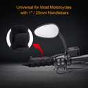 NTHREEAUTO 1" / 25mm Motorcycle Hand Grips Universal Handlebar Throttle Grip