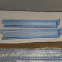 Mahjong Racks with Pushers 4PCS Set Majiang Tile Holder Acrylic Mahjong Racks Accessories and Gifts (Glitter Blue)