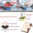 Airkit Small Wallet Women RFID Blocking Soft Leather Bifold Compact Card Holder Wallet for Women with Zipper Coin Pocket 4 ID Window