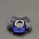 PRO BAT Hydraulic Rear Disc Brake Caliper System/Pads for 125cc 250cc ATV Quad PIT PRO Dirt Bike Buggy (Blue)