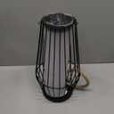 Outdoor Solar Lanterns 13" Large Solar Hanging/Standing Lantern Lights Waterproof Rechargeable Metal Table Lamp with Retro Handle for Garden, Yard, Patio, Proch, Wedding Decoration