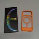 TORRAS Strong Magnetic & Seamless Stand for iPhone 17 Pro Max Case, Fit for MagSafe, Military Grade Drop Protection, Adjustable Kickstand for iPhone 17 Pro Max Case Translucent Matte Orange