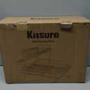 Kitsure Large Dish Drying Rack - Extendable Dish Rack, Multifunctional Dish Rack for Kitchen Counter, Anti-Rust Dish Drainers with Cutlery & Cup Holders 19.2"-26.7" L x 12.9" W x 13.6" H, Black