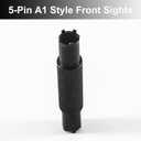 Fiber Optics Flip up Front Sight Adjustment Tool, 4&5 Prong A1&A2 Types Iron Sight Elevation Tool