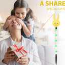 Solar Bunny Stake Lights for Easter Decorations - Set of 3PCS Easter Gifts Decor with Cute Rabbit Lights,Unique Housewarming Outside Gifts,Waterproof Solar Garden Lights for Yard/Lawn/Birthday Decor