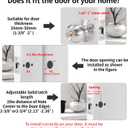 Door Knob with Lock, Exterior Door Knob for Bedroom/Bathroom or Office, Door Lock with Key for Right/Left Handed Doors (Satin Nickel)