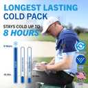 CryoMAX Reusable Cold Pack - 8-Hour Long-Lasting Cold Therapy Ice Pack, Adjustable Wearable Compress Straps, Best for Pain Relief, Injuries, Hip Surgery Swelling, and Migraines - T-Shape (1 Count)