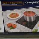 ChangBERT Built-in & Countertop Induction Cooktop, NSF-Certified Commercial Grade Single Induction Burner, Large 8” Heating Coil, Low Noise, Precise Temperature Control for Apartments RVs Food Station