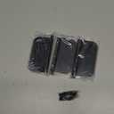 goldenwarm Pack of 3 Matte Black Heavy Duty Iron Door Hinges, 4 Inch x 4 Inch Interior and Exterior Black Door Hinges with 5/8" Radius Corners